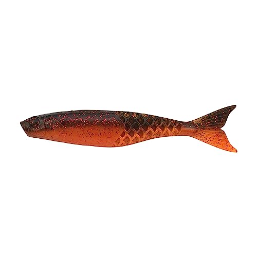 Berkley PowerBait PowerStinger Fishing Soft Bait - color: Watermelon Copper/Orange w/Red, size: 4 1/4"