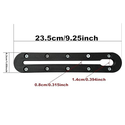 2 Pack Fishing Rod Holder with Track Mount Universal T-Shaped Screw Mounted on Rail for Kayak, Canoe, Fishing Boat - color: 2Pack Rod Holder with Rail