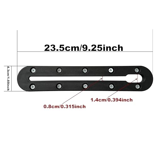 2 Pack Fishing Rod Holder with Track Mount Universal T-Shaped Screw Mounted on Rail for Kayak, Canoe, Fishing Boat - color: 2Pack Rod Holder with Rail