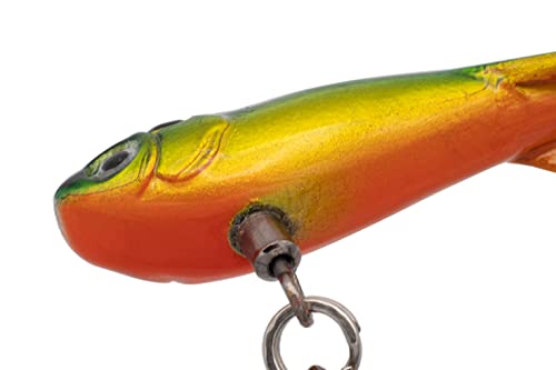 Eurotackle Z-Darter V2 Ice Fishing & Panfish Rattle Jigging Minnow Lure - color: Fire Tiger