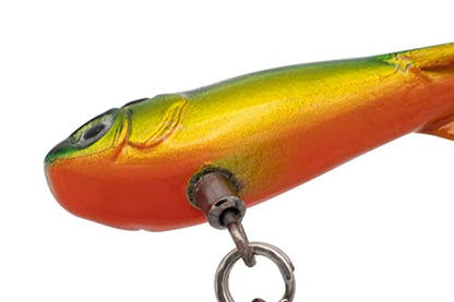 Eurotackle Z-Darter V2 Ice Fishing & Panfish Rattle Jigging Minnow Lure - color: Fire Tiger