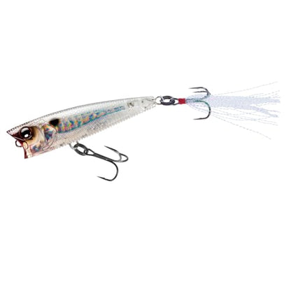 Yo-Zuri 3DB Popper, Floating, 3 Inch, 75mm, Gizzard Shad - color: Prism Ghost Shad