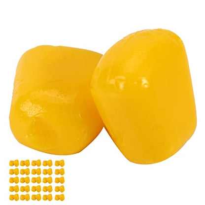 100Pcs Bag Artificial Corn Lures, Reusable Carp Fishing Lures,Useful Outdoor Freshwater Soft Artificial Flavor Carp Baits Corn Fishing Luress,Yellow