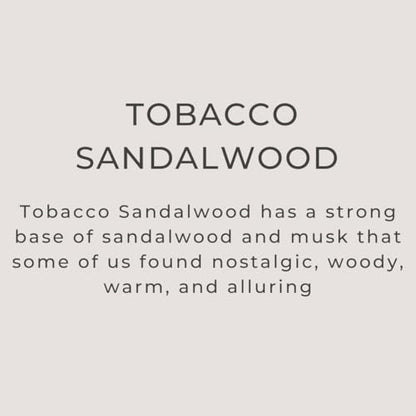 River Birch Tobacco Sandalwood Scented Linen and Room Spray | Home Fragrance | 4 oz Glass Amber Bottle | Luxury Signature Scent | Handmade in Texas - color: Tobacco Sandalwood