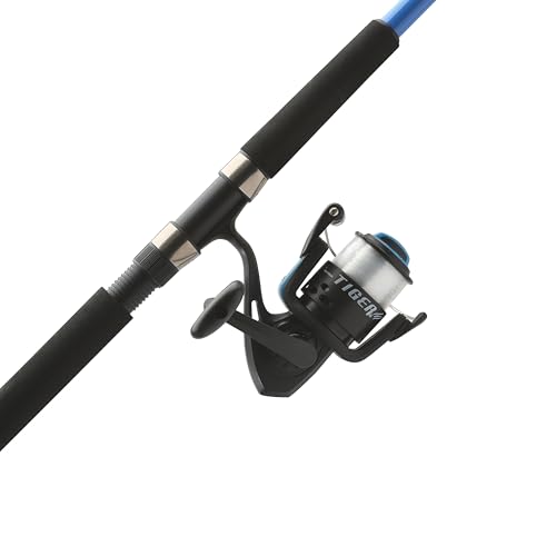 Shakespeare Spinning Reel and Fishing Rod Combo - color: Tiger, size: 50 Size Reel - 9' - Medium Heavy - 2pc