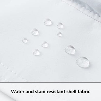 BASSDASH UPF 50+ Sun Fishing Hat Water Resistant with Detachable Neck Flap - color: White