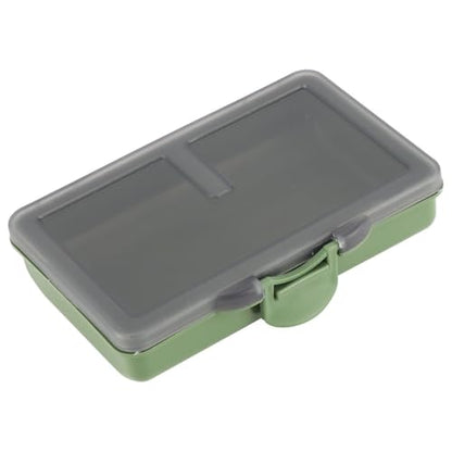 Fishing Tackle Box – Water proof Compartment Storage Case for Hooks, Baits, Lures & Terminal Tackle Accessories, Mini Clear Organizer(1-compartment) - size: 1-compartment