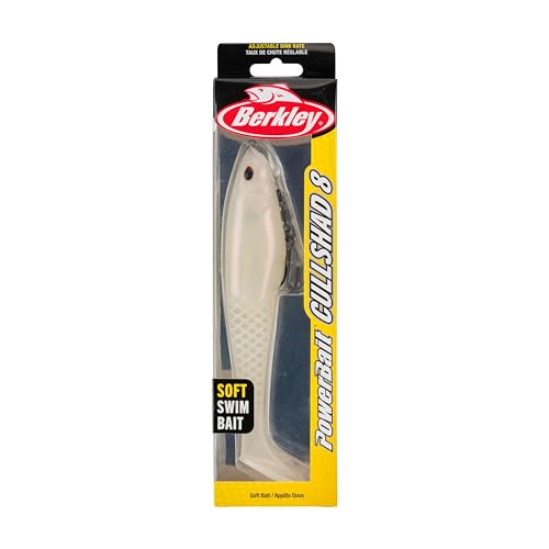 Berkley PowerBait CullShad Fishing Soft Bait - color: Albino, size: 8 in (2.75 oz)