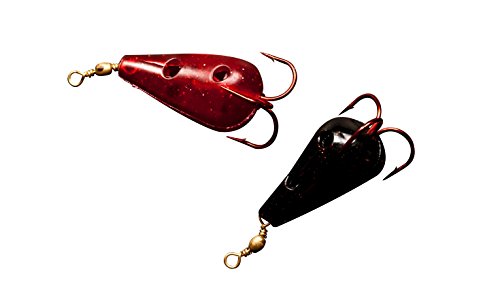 Rod-N-Bobbs® Tackle Beacon® Catfish Teardrop Lure with #4 Treble Hook (2 Pack) - color: Black & Red