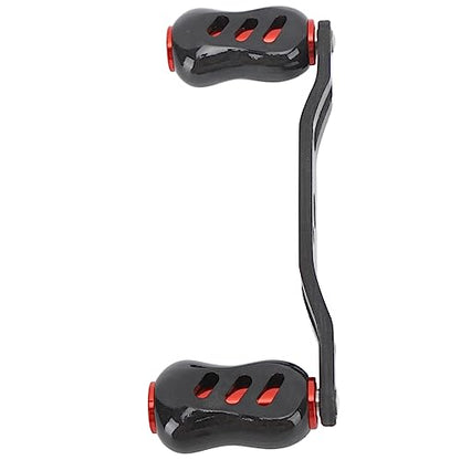 Haofy Fishing Reel Handle, Bait Casting Reel Rocker Arm Carbon Fiber 95mm Universal Interface for Replacement - color: Red