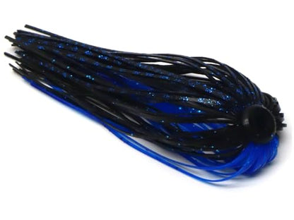 Harmony Fishing – Quick Change Umbrella Skirts for Fishing Jigs, Spinnerbaits, Buzzbaits, Lures, Baits (10 Pack) - color: Black/Blue