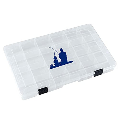 Personalized Fishing Tackle Box, Dad Fishing Gifts for Father's Day, Dad and Son Fishing Partners for Life, Fishing Gift For Dad, Fishing Tackle Box, Clear (jw-dy360) - color: Clear