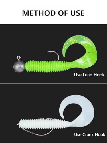 Fishing Lures Tackle Bait Kit Set - Comprehensive Fishing Lures Kit for Trout Bass Salmon - Includes Plastic Shrimp, Worm Bait, Spoon, and Crankbait Jigs