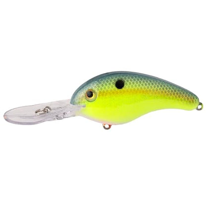 Strike King Strike King Promodel Crankbait S5XD Fishing Lure, 5/8 oz, Unique Curved Bill and Balance - color: Chartreuse Sexy Shad