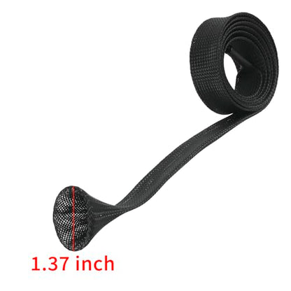 Rod Sock Fishing Rod Sleeve, Cover Braided Mesh Rod Protector Pole Gloves Fishing Tools. Flat or Pointed End/Spinning or Casting Rods. for Casting Sea Fishing Rod/Spinning Fishing Rod