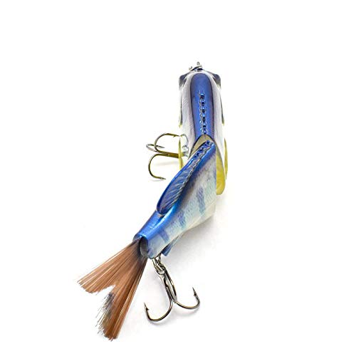 5.9in Multi Jointed Swimbait Fishing Lures Bait,2 Segment Big Giant Sinking Fishing Bass Lures,Crankbaits Swimbaits with Treble Hook - color: 5.9in,1.94oz-Color F