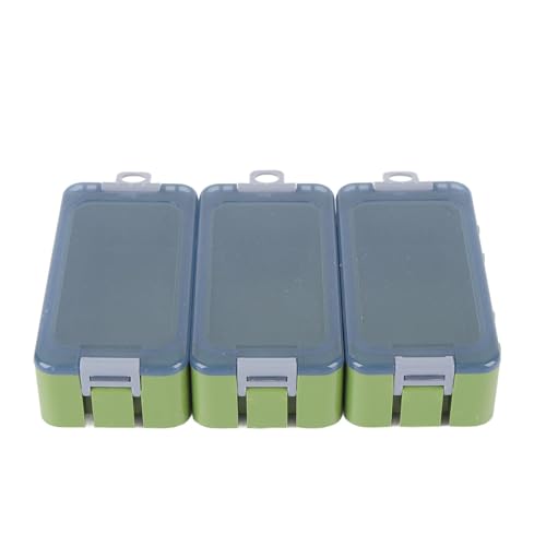 Alomejor Small Tackle Box, Luminous Fishing Tackle Organizer with Transparent Window and Safety Locks for Kayak Bank Fishing (PP Material) - color: Green
