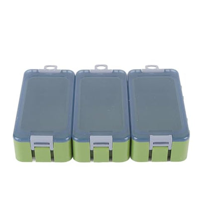 Small Tackle Box, Portable Fishing Gear Organizer with Transparent Window and Luminous Seal, for Anglers and Fishing Beginners (Green) - color: Green