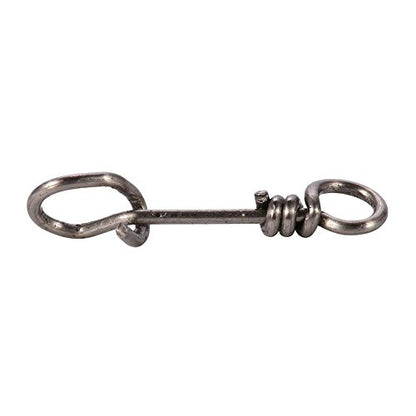 Zetiling Fastach Clips,Fishing Clip Fast Snaps Stainless Steel Fishing Swivel Snap Fishing Rolling Barrel Swivel Snap Swirl Connector Fishing Lures Leaders Accessories 50Pcs - color: 4#
