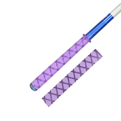 Fishing Rod Handle Grip Pole Wrap X-Tube Heat Shrink Tubing Non-Slip Insulated Abrasion Sleeve-Length:39" Diameter:55/64" (Purple) - color: Purple, size: Diamter:22mm"(55/64 inch)