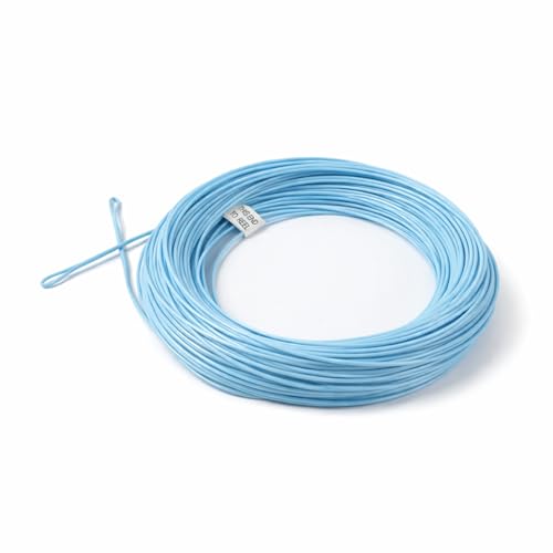 Aventik Intermediate & Sinking Fly Fishing Line Series – WF Fly Line 1.5IPS/3IPS/5IPS with Low Memory Braided Core, Smooth Casting, Welded Loops, 100FT Sink Line for Trout Bass Streamer Fishing - color: Light Blue-1.5IPS, size: WF7I