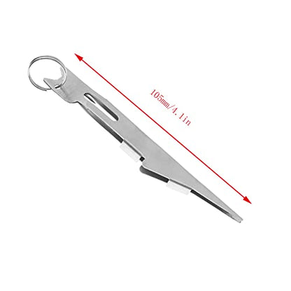ZYAMY Tie Quick Knot 10cm Fishing Knot Tying Tool Quick Tie Fishing Knot Tool, Fly Fishing Angler Accessories for Hooks, Lures and Lines