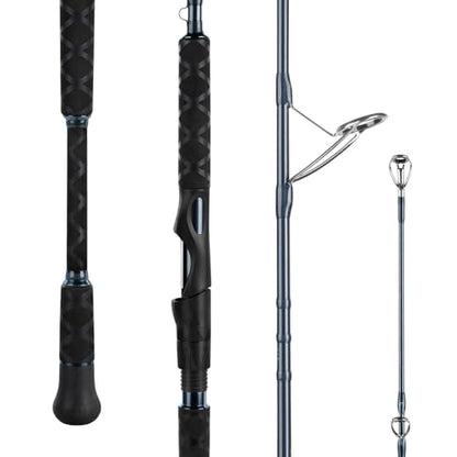 KastKing ReKon Saltwater Spinning Rod, KastFlex IM6 Carbon Graphite Blank, Zirconium Ceramic Guides, Graphite Locking Reel Seat, Oversized Drop Shot Hook Keeper, 2-Piece PTS, Saltwater Fishing - style: Spin- 11'0''- Mh - Fast- 2pcs