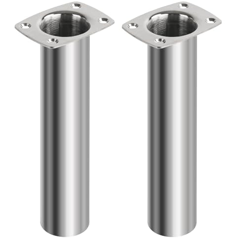 2 Pack Fishing Rod Holder ,Stainless Steel 90 Degree Flush Mount Truck/Kayak/ RV
