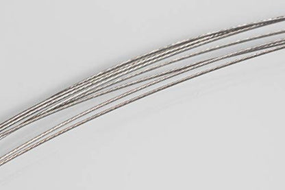 10pcs Fishing Wire Leaders Heavy Duty Nylon-Coated Fishing Line Wire Leaders with Swivels and Snaps 18inch, 45LB - color: 10pcs silver