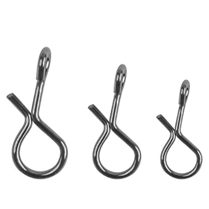 Fly Fishing Snaps Twist Clips,300pcs Stainless Steel Quick Change Lure Snaps No Knot Fast Clip Lure Connector for Flies Jigs Hooks Fly Trout Fishing Lures Clip Swivels Terminal Tackle