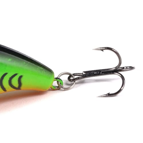 Fishing Lures Kit Mix Includes Minnow Popper Crankbait and Fish Hook for Fishing Saltwater Freshwater Trout Bass Salmon - color: 20CPCS