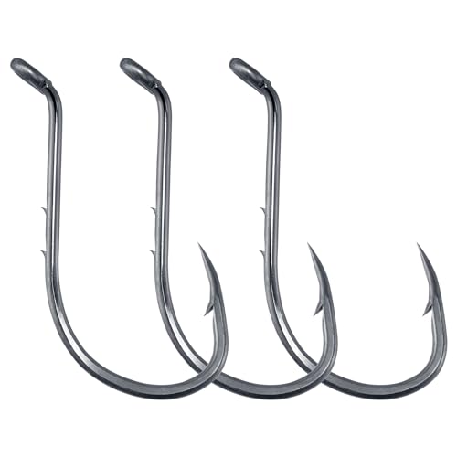 Dr.Fish 100 Pack Octopus Hooks Baitholder Fishing Hooks for Saltwater & Freshwater Live Bait Fishing, Bass Walleye Striper - size: 5/0-100 Pack