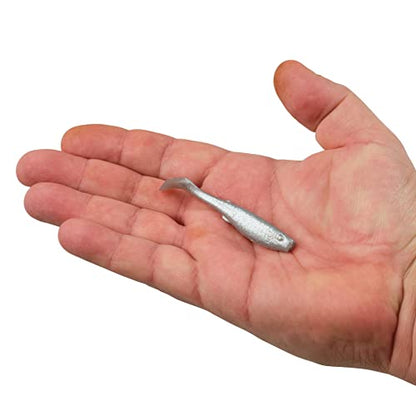 Berkley Gulp! Saltwater Paddleshad Fishing Soft Bait - color: Chrome, size: 3"