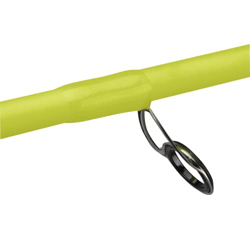 ProFISHiency 6' Krazy Rec Spincast Combo | Micro Spincast Reel | Aluminum Handle w/Cork Knobs | Pre-Spooled w/ 6lb Hi-VIZ - style: Flash Rec Spinning Combo 5.2:1 Gear Ratio