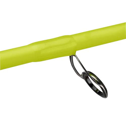 ProFISHiency 6' Krazy Rec Spincast Combo | Micro Spincast Reel | Aluminum Handle w/Cork Knobs | Pre-Spooled w/ 6lb Hi-VIZ - style: Flash Rec Spinning Combo 5.2:1 Gear Ratio