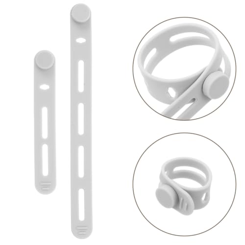 40pcs Silicone Fishing Rod Straps for Electronics Cords and Rods, Soft Non-Slip Grip with Smooth Finish, Maintains Original Shape, for Tackle Boxes and Travel Organization