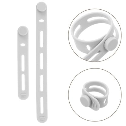 40pcs Silicone Fishing Rod Straps for Electronics Cords and Rods, Soft Non-Slip Grip with Smooth Finish, Maintains Original Shape, for Tackle Boxes and Travel Organization