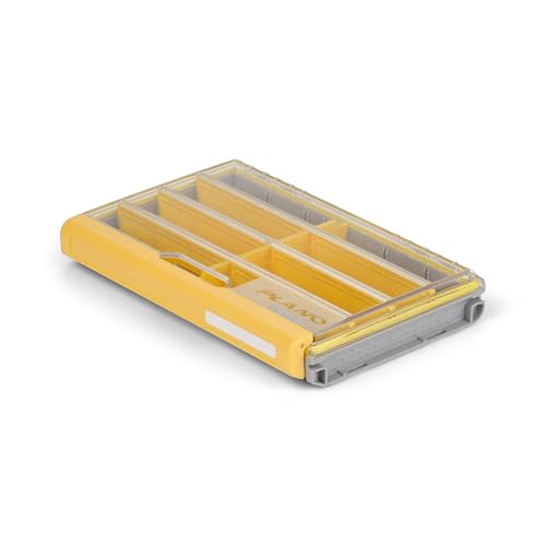 Plano EDGE Flex 3600 Tackle Storage, Includes 38 Flex Dividers, Gray and Yellow, Customizable Waterproof Tackle Box Organization, Rustrictor Rust-Resistant Technology - style: 3600 Flex