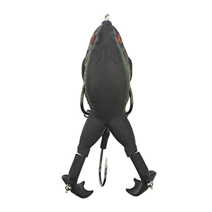 LUNKERHUNT - Frog Bait for Bass Fishing | Soft Hollow Body Weedless Frog for Bass Fishing and Trout | Weedless Realistic Bait Frog Lure, Freshwater with Sharp Hooks Lures and Double Propellers Feet - style: Texas Toad