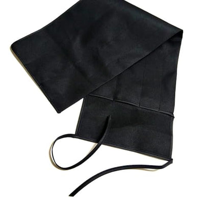 KALAVARMA Fly Rod Bag 100% Cotton Bag for fly 4 section rod Black color cloth 2pcs (11ft) - size: 11ft