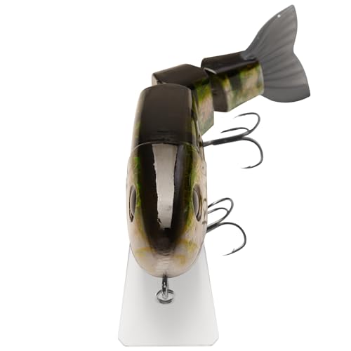 BASSROCK Topwater Fishing Lures for Bass Pike Salmon Floating Swimbait Jointed Crankbait Freshwater Saltwater 4.9in/1.76oz RK1001 - color: Natural Bluegill, size: 3.9in/1.04oz