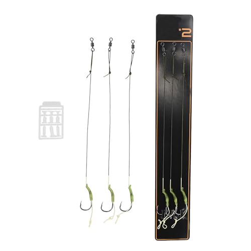 4 Sets Carp Fishing Hair Rigs Curved Carp Hooks with Bait Rig Stops for Floating Fishing Pellets Meat Corn Line - size: 6#