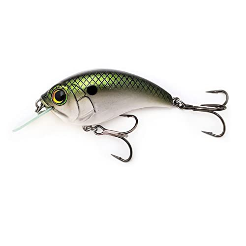 Bill Lewis Lifelike SB-57 3/8 OZ. MDJ Series Squarebill Crankbait Fishing Lure with Mustad Triple Grip Hooks - color: Tennessee Shad