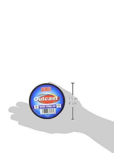 Zebco Outcast Monofilament Fishing Line, Low Memory and Stretch, High Tensile Strength - color: Blue, size: 225-Yard/20-Pound