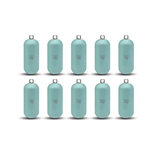 Lead Free Fishing Weights Sinkers 80g-1000g Coated Raindrop Weights Bank Sinkers Cylindrical Deep Drop Weights Assorted Sizes Bag Non-Lead Fishing Weights Saltwater for Bottom Fishing - style: 120g(4.23oz)-10pcs