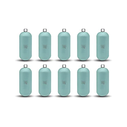 Lead Free Fishing Weights Sinkers 80g-1000g Coated Raindrop Weights Bank Sinkers Cylindrical Deep Drop Weights Assorted Sizes Bag Non-Lead Fishing Weights Saltwater for Bottom Fishing - style: 120g(4.23oz)-10pcs