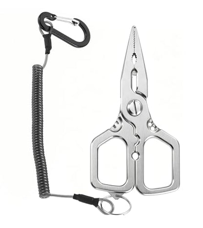 Yetaha 4 Inch Stainless Steel Fishing Pliers with Anti-Slip Grip | Mini matte multi-functional fishing pliers, ideal saltwater tackle & practical fishing gifts for men