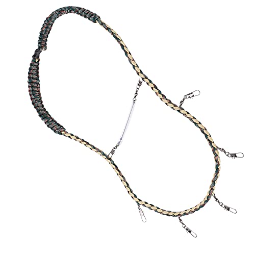 CHICIRIS Colorful Fly Fishing Lanyard Necklace with Tippet Holder and Front Shirt ClampHolder, Nylon Fly Fishing Tools Holder for Easy Access in Adventures