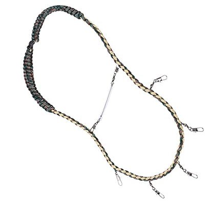 CHICIRIS Colorful Fly Fishing Lanyard Necklace with Tippet Holder and Front Shirt ClampHolder, Nylon Fly Fishing Tools Holder for Easy Access in Adventures
