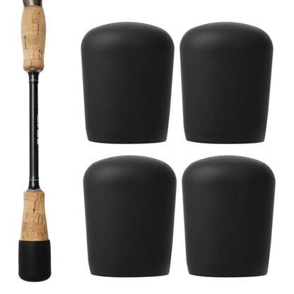 Dovesun Fishing Rod Butt Cushion Fishing Rod Seat Cushions Fishing Rod Protector Fishing Rod Butt Cap End Fishing Rod Holders Small(1.22in) Black 4pcs - color: 4PCS-Fit for 1.02"-1.18"(26mm-30mm) Rod Butt